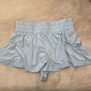 Free People movement shorts/ Powder Blue